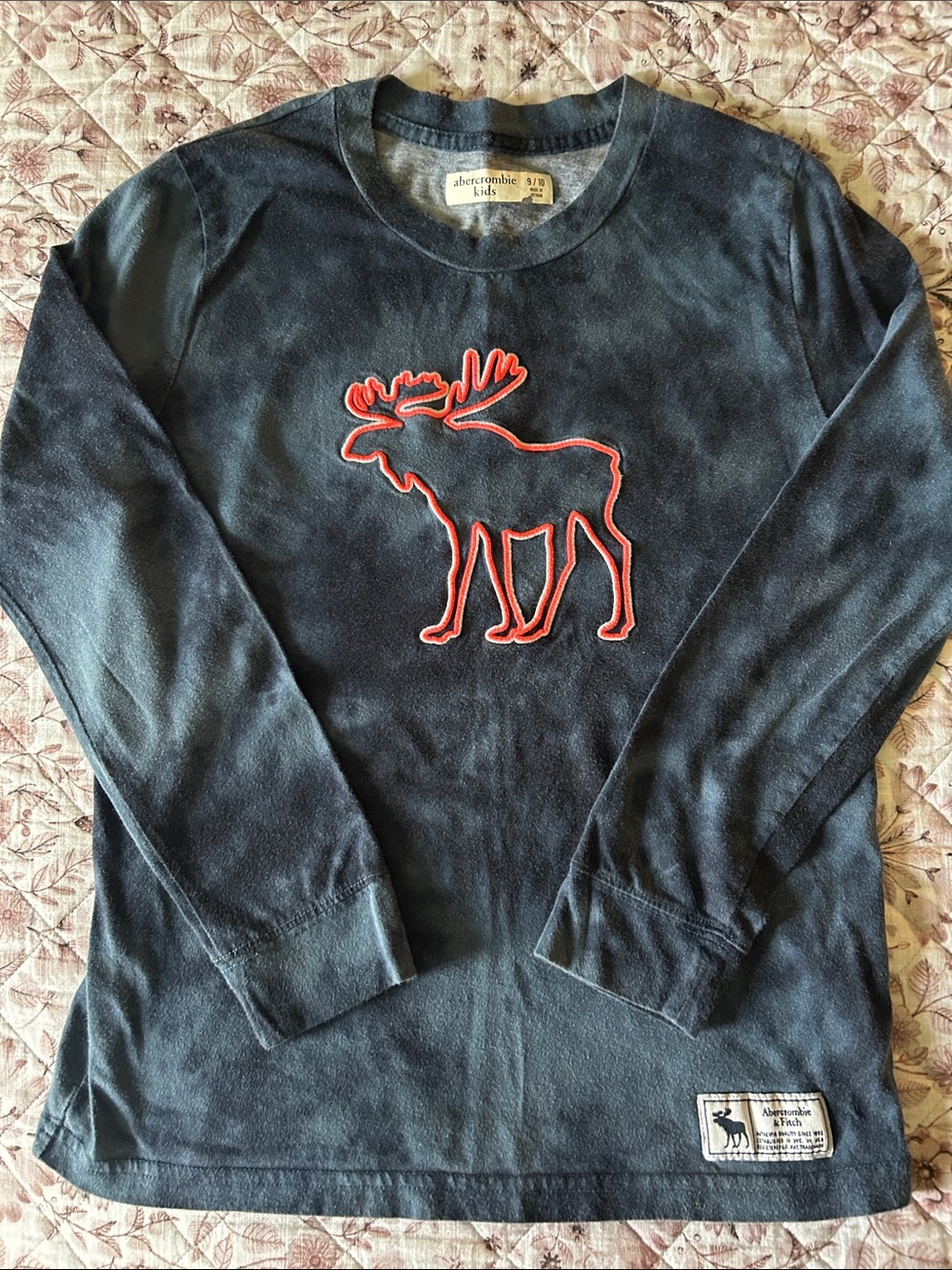 Boys Long Sleeve Crew Neck Shirt - Green, Black, Teal Mix size 9/10 - Picture 10 of 10